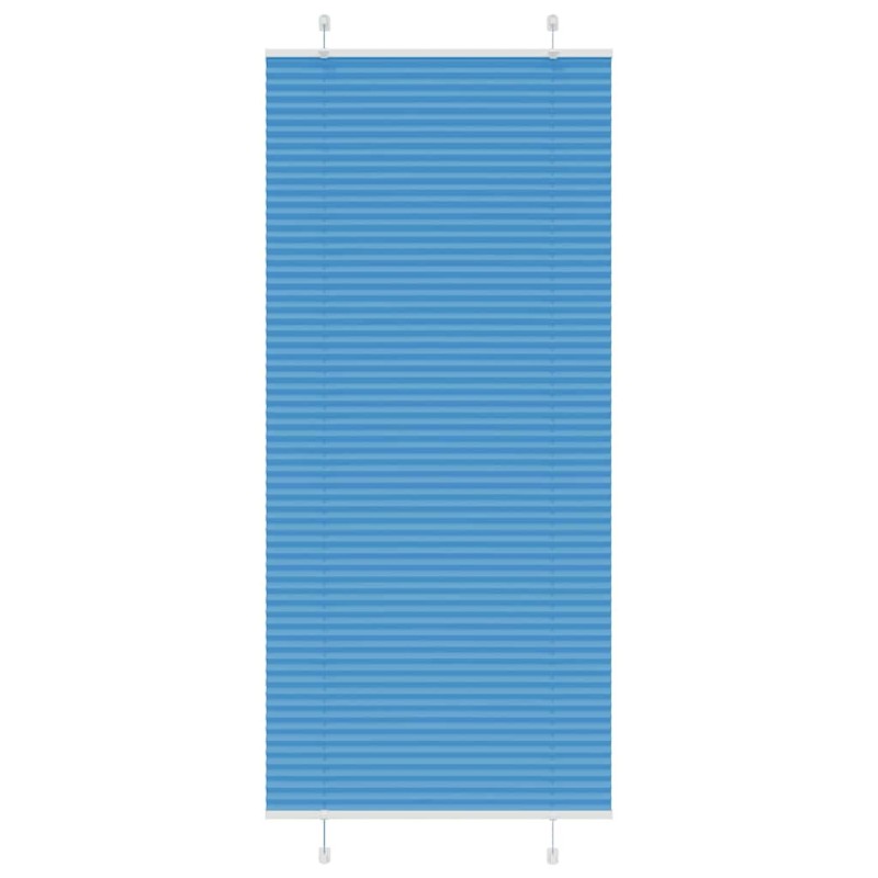 vidaXL Πλισέ Στόρι Μπλε 95x200 εκ. Πλάτος Υφάσματος 94,4 εκ. Πολυεστέρας