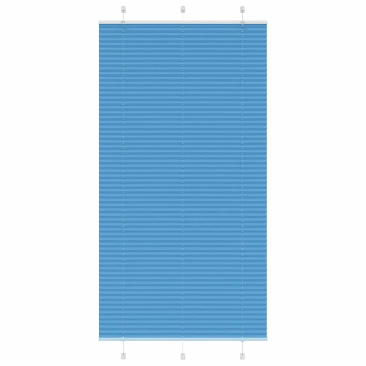 vidaXL Πλισέ Στόρι Μπλε 105x200 εκ. Πλάτος Υφάσματος 104,4 εκ. Πολυεστέρας