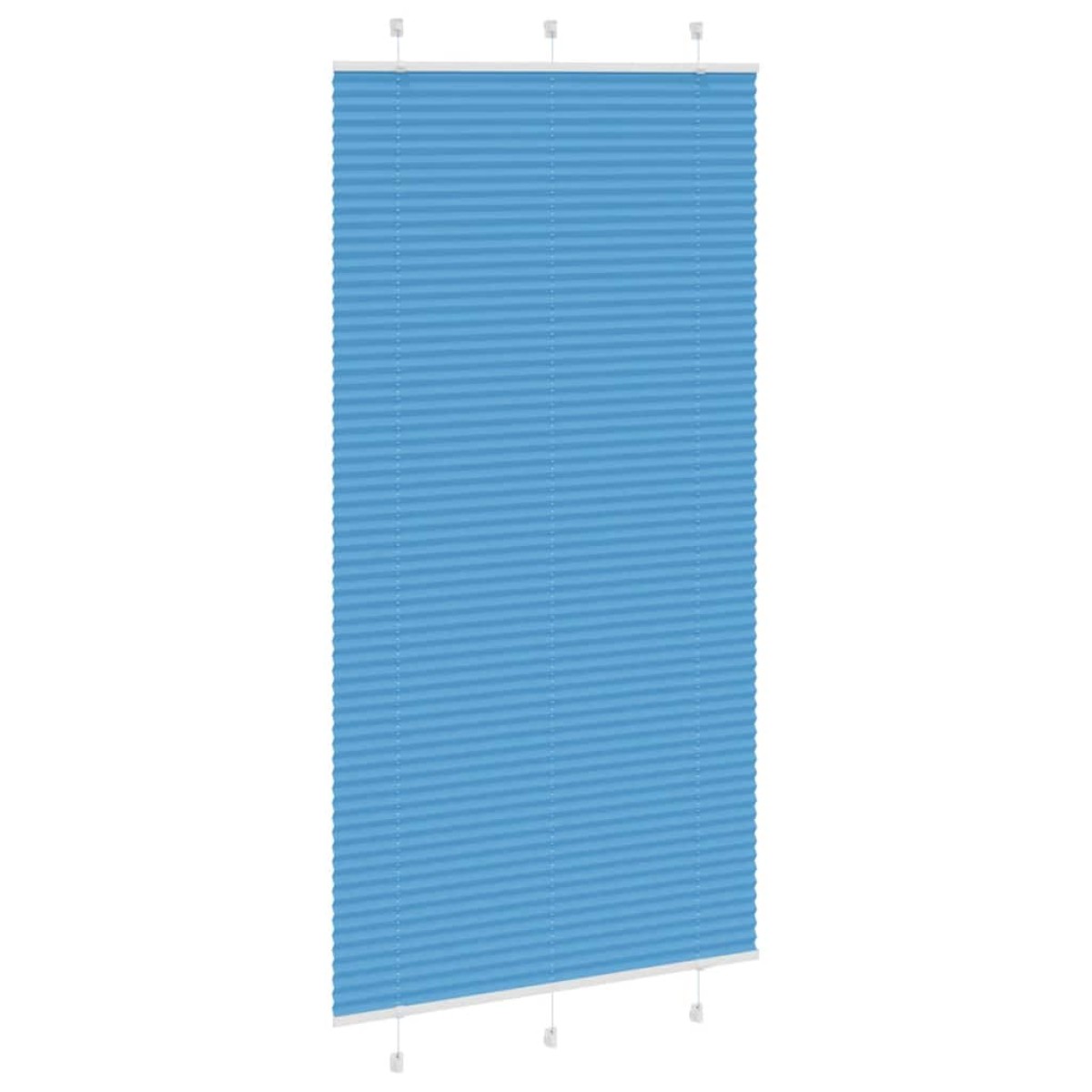 vidaXL Πλισέ Στόρι Μπλε 105x200 εκ. Πλάτος Υφάσματος 104,4 εκ. Πολυεστέρας