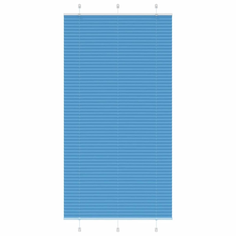 vidaXL Πλισέ Στόρι Μπλε 105x200 εκ. Πλάτος Υφάσματος 104,4 εκ. Πολυεστέρας