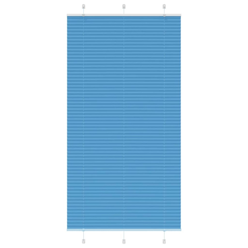 vidaXL Πλισέ Στόρι Μπλε 110x200 εκ. Πλάτος Υφάσματος 109,4 εκ. Πολυεστέρας