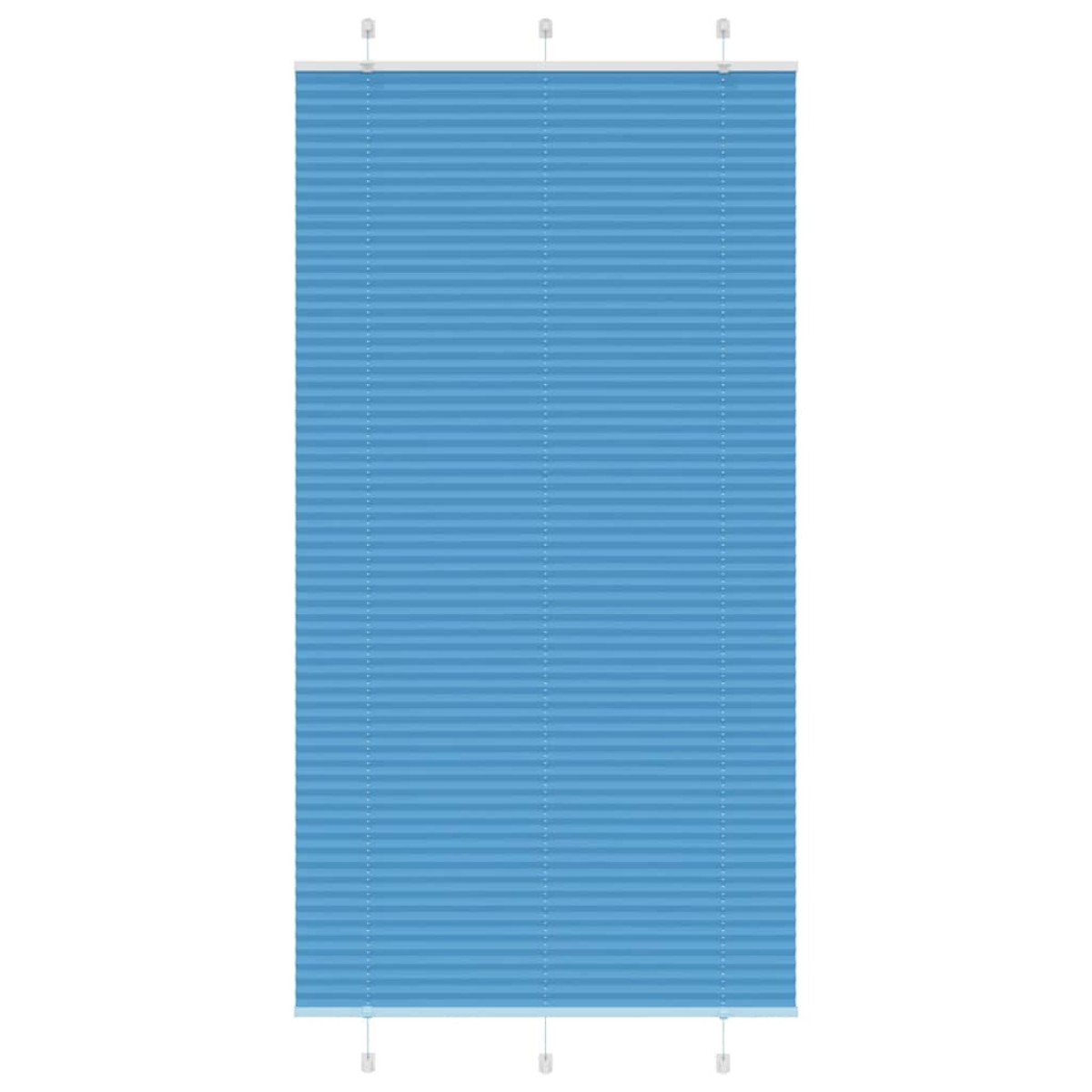 vidaXL Πλισέ Στόρι Μπλε 110x200 εκ. Πλάτος Υφάσματος 109,4 εκ. Πολυεστέρας