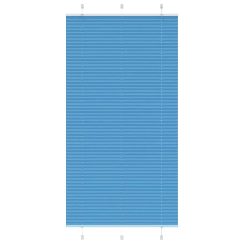 vidaXL Πλισέ Στόρι Μπλε 110x200 εκ. Πλάτος Υφάσματος 109,4 εκ. Πολυεστέρας