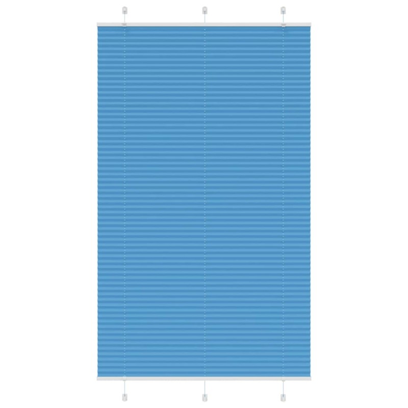 vidaXL Πλισέ Στόρι Μπλε 115x200 εκ. Πλάτος Υφάσματος 114,4 εκ. Πολυεστέρας