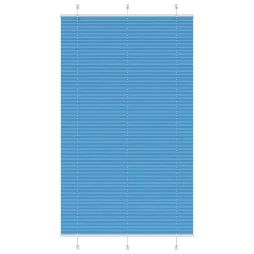 vidaXL Πλισέ Στόρι Μπλε 120x200 εκ. Πλάτος Υφάσματος 119,4 εκ. Πολυεστέρας
