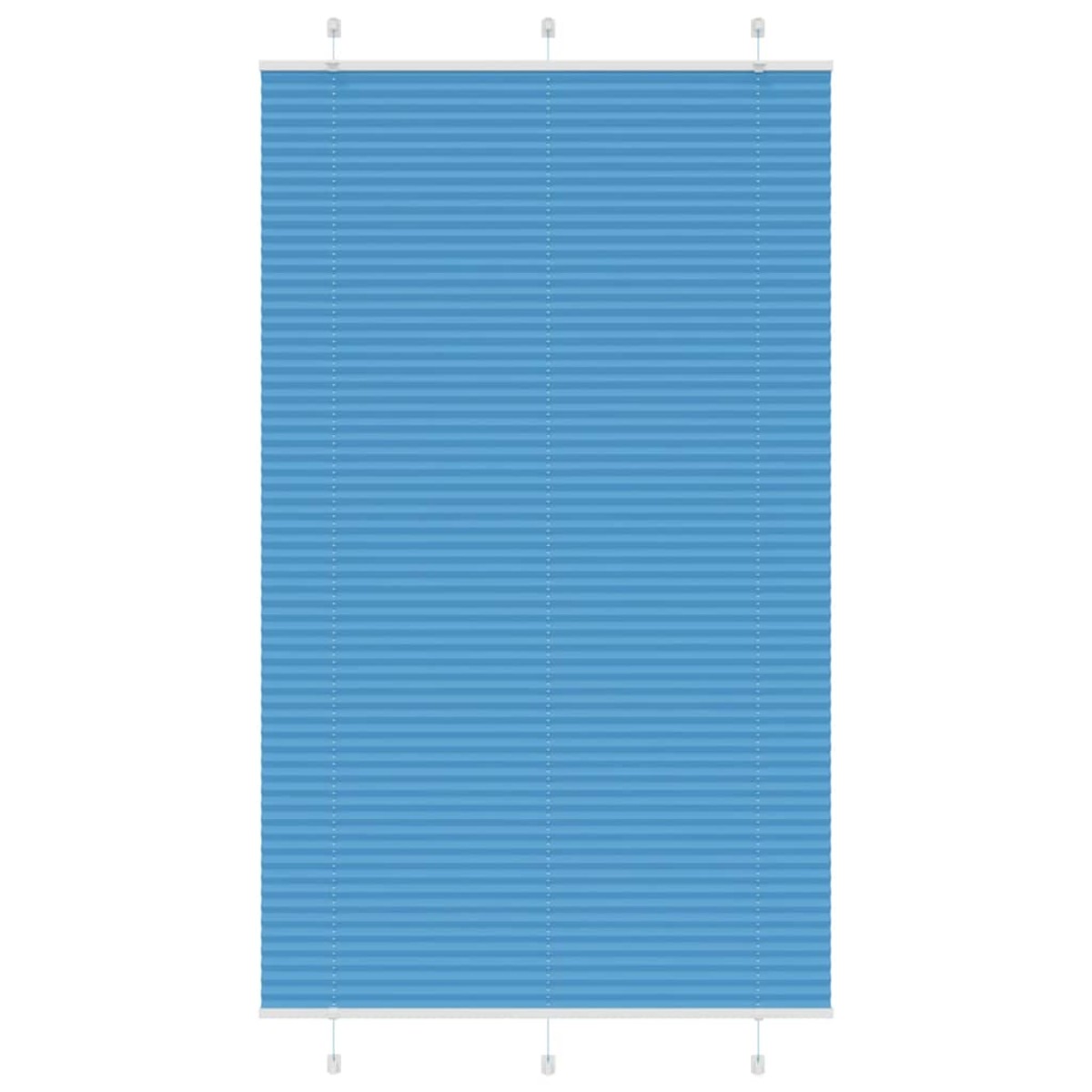 vidaXL Πλισέ Στόρι Μπλε 120x200 εκ. Πλάτος Υφάσματος 119,4 εκ. Πολυεστέρας