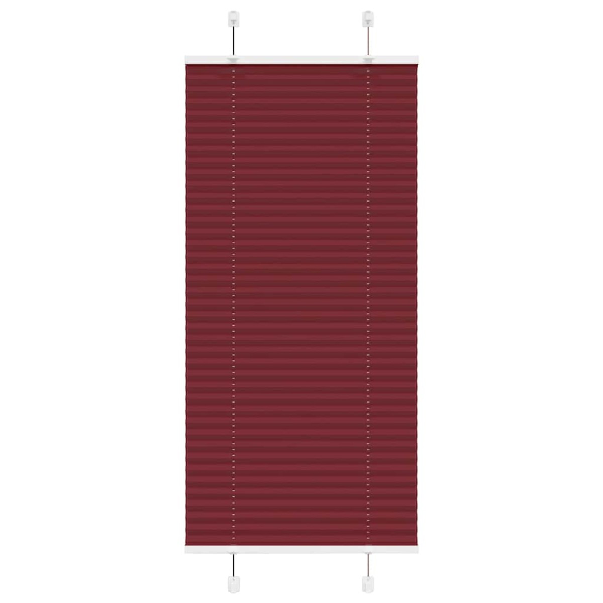 vidaXL Πλισέ Στόρι Μπορντό Κόκκινο 55x100 εκ. Πλάτος Υφάσματος 54,4 εκ. Πολυεστέρας