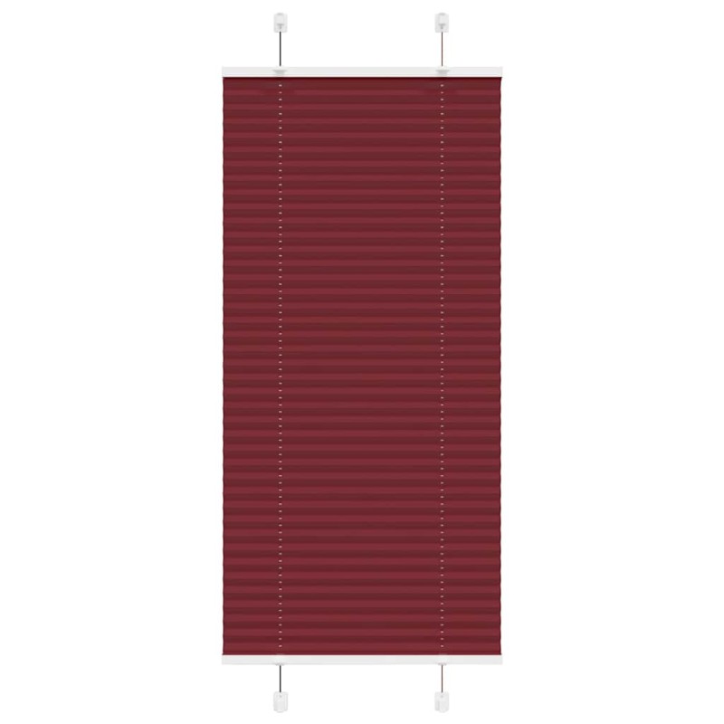 vidaXL Πλισέ Στόρι Μπορντό Κόκκινο 55x100 εκ. Πλάτος Υφάσματος 54,4 εκ. Πολυεστέρας