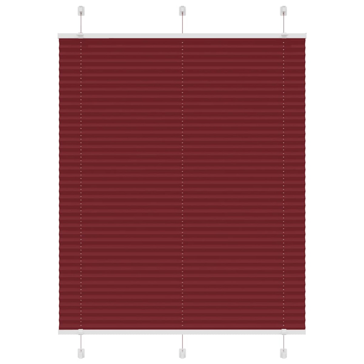 vidaXL Πλισέ περσίδα Μπορντό κόκκινο 105x100 cm Πλάτος υφάσματος
