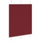vidaXL Πλισέ περσίδα Μπορντό κόκκινο 105x100 cm Πλάτος υφάσματος