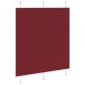 vidaXL Πλισέ περσίδα Μπορντό κόκκινο 120x100 cm Πλάτος υφάσματος