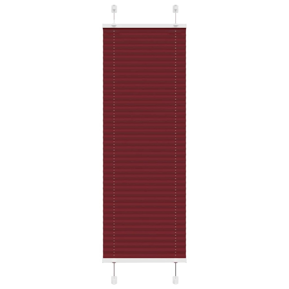 vidaXL Πλισέ περσίδα Μπορντό κόκκινο 40x150 cm Πλάτος υφάσματος