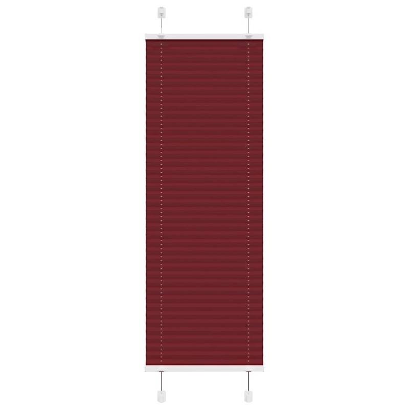 vidaXL Πλισέ περσίδα Μπορντό κόκκινο 40x150 cm Πλάτος υφάσματος