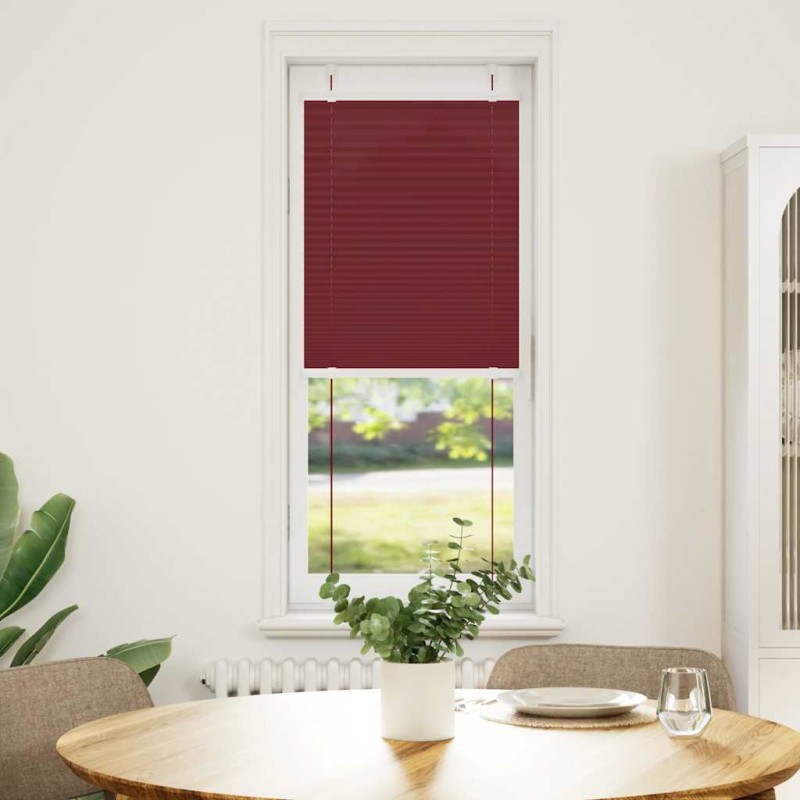 vidaXL Πλισέ Στόρι Μπορντό Κόκκινο 50x150 εκ. Πλάτος Υφάσματος 49,4 εκ. Πολυεστέρας