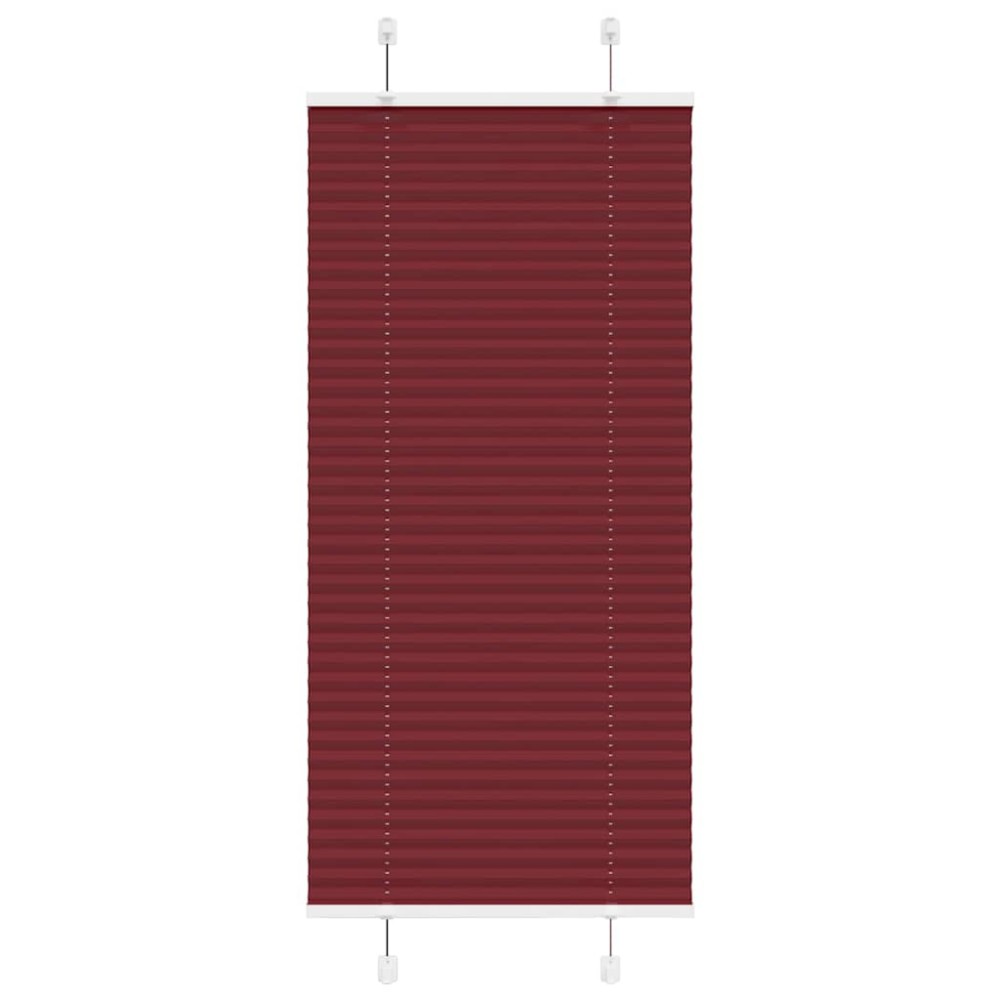vidaXL Πλισέ Στόρι Μπορντό Κόκκινο 55x150 εκ. Πλάτος Υφάσματος 54,4 εκ. Πολυεστέρας