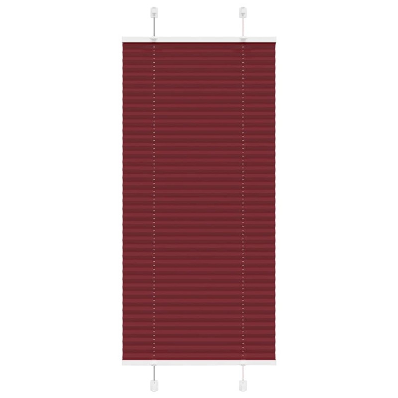 vidaXL Πλισέ Στόρι Μπορντό Κόκκινο 55x150 εκ. Πλάτος Υφάσματος 54,4 εκ. Πολυεστέρας