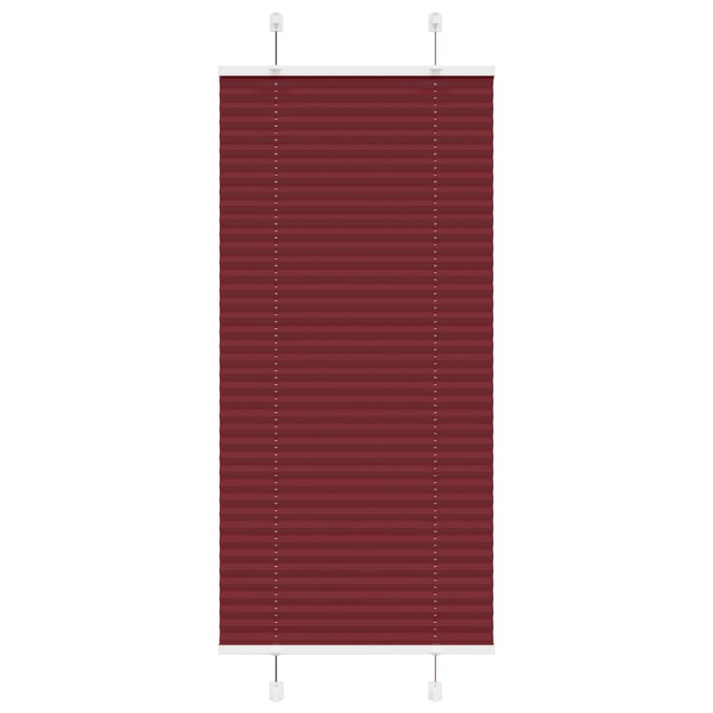 vidaXL Πλισέ περσίδα Μπορντό κόκκινο 60x150 cm Πλάτος υφάσματος