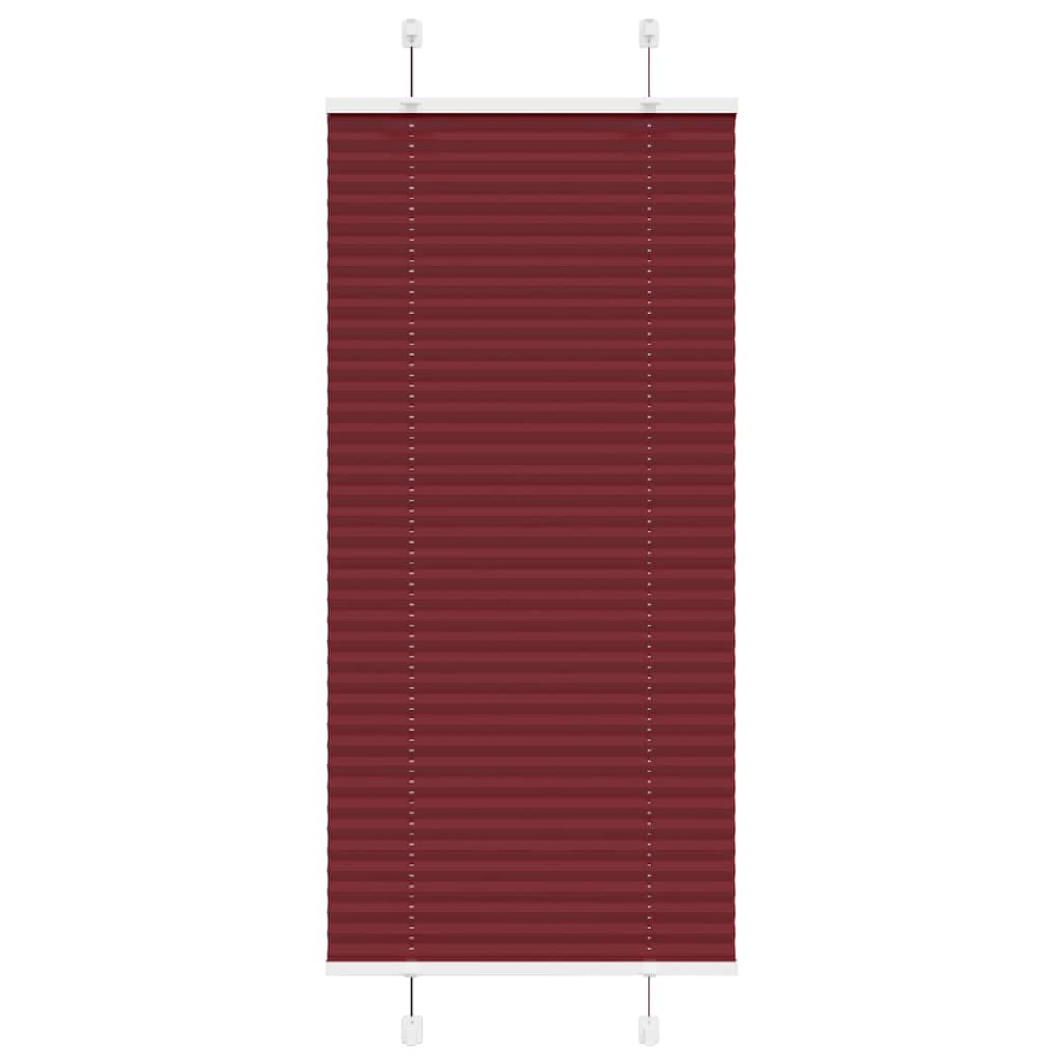 vidaXL Πλισέ περσίδα Μπορντό κόκκινο 60x150 cm Πλάτος υφάσματος