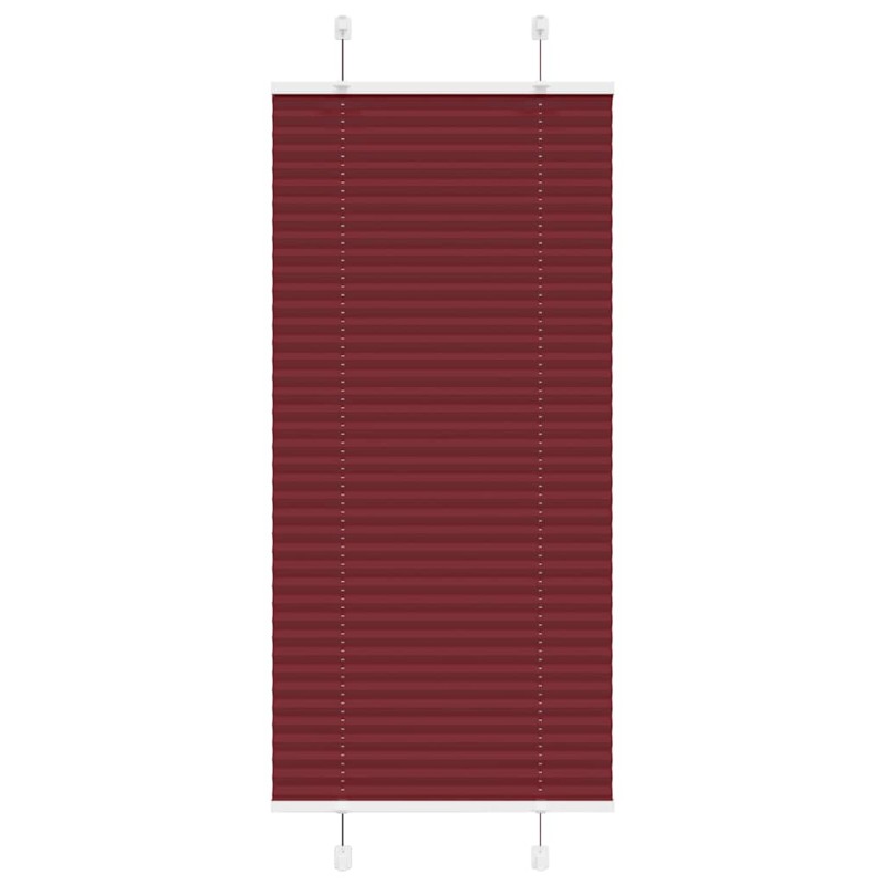 vidaXL Πλισέ περσίδα Μπορντό κόκκινο 60x150 cm Πλάτος υφάσματος