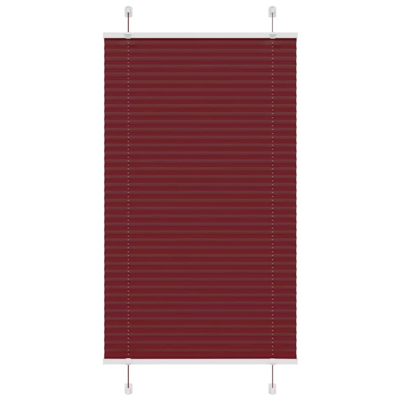 vidaXL Πλισέ περσίδα Μπορντό κόκκινο 70x150 cm Πλάτος υφάσματος