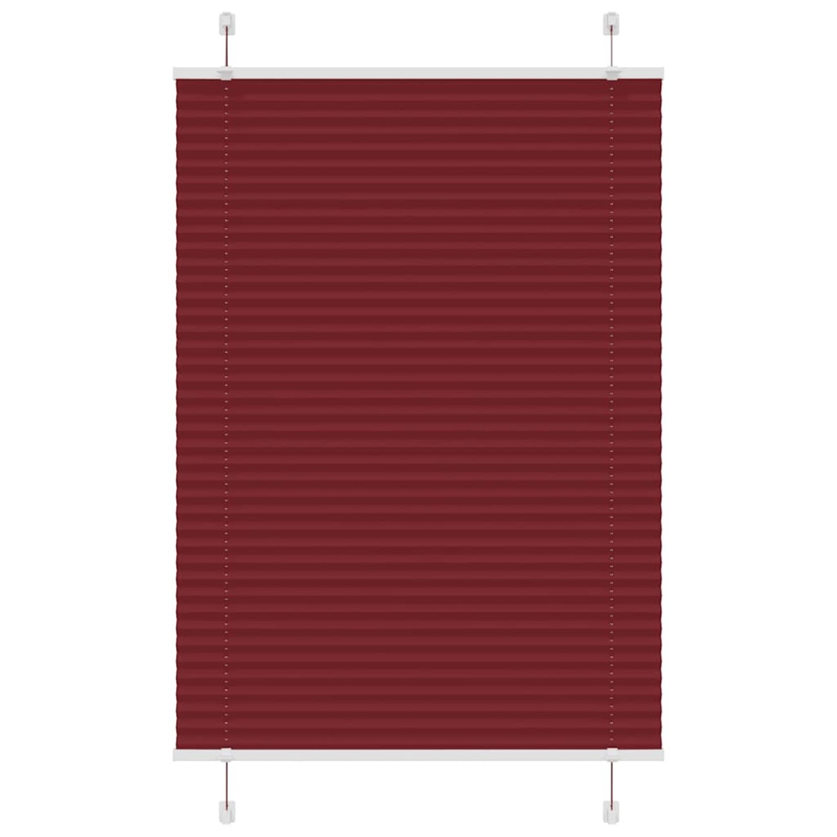 vidaXL Πλισέ περσίδα Μπορντό κόκκινο 100x150 cm Πλάτος υφάσματος