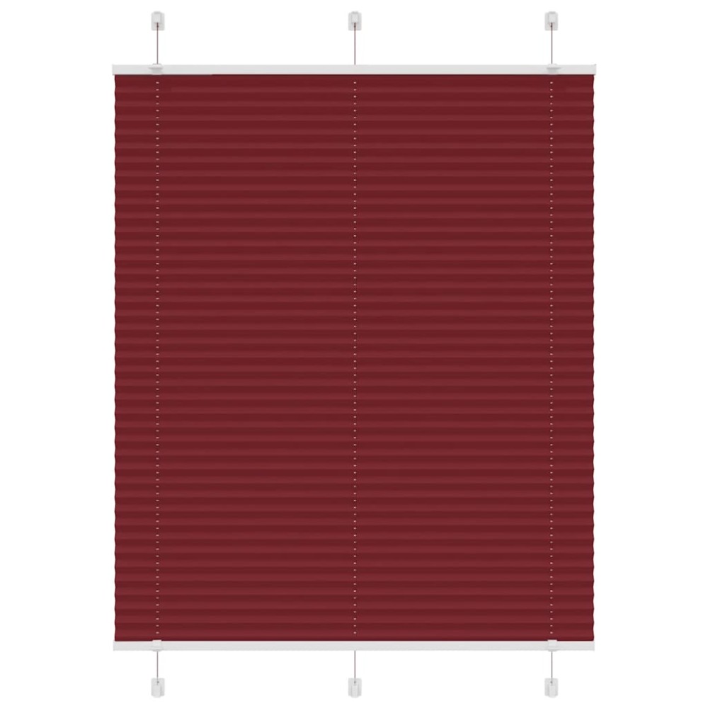 vidaXL Πλισέ περσίδα Μπορντό κόκκινο 105x150 cm Πλάτος υφάσματος