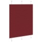 vidaXL Πλισέ περσίδα Μπορντό κόκκινο 105x150 cm Πλάτος υφάσματος