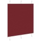 vidaXL Πλισέ περσίδα Μπορντό κόκκινο 115x150 cm Πλάτος υφάσματος
