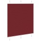 vidaXL Πλισέ περσίδα Μπορντό κόκκινο 120x150 cm Πλάτος υφάσματος