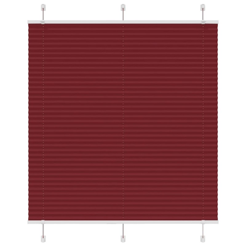 vidaXL Πλισέ περσίδα Μπορντό κόκκινο 120x150 cm Πλάτος υφάσματος