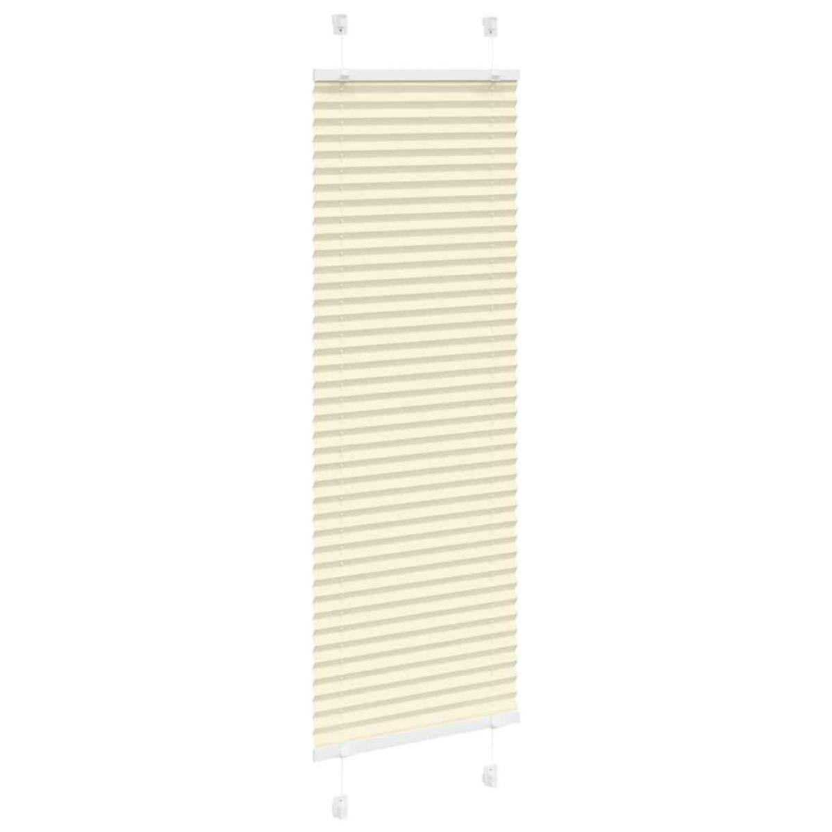 vidaXL Πλισέ περσίδα Κρέμα 40x100 cm Πλάτος υφάσματος 39,4 cm