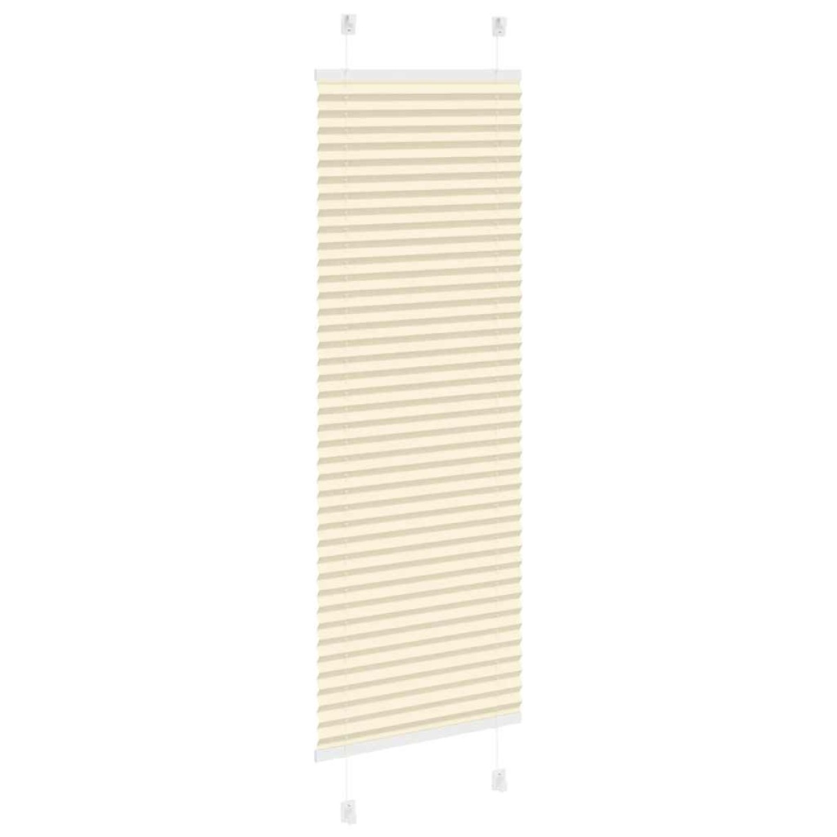vidaXL Πλισέ περσίδα Κρέμα 40x100 cm Πλάτος υφάσματος 39,4 cm