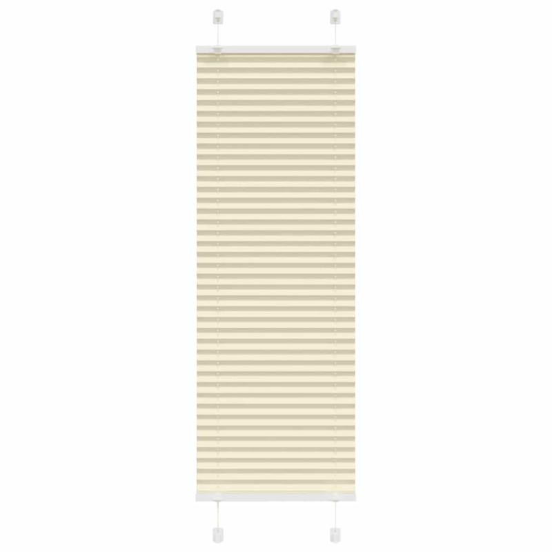 vidaXL Πλισέ περσίδα Κρέμα 45x100 cm Πλάτος υφάσματος 44,4 cm