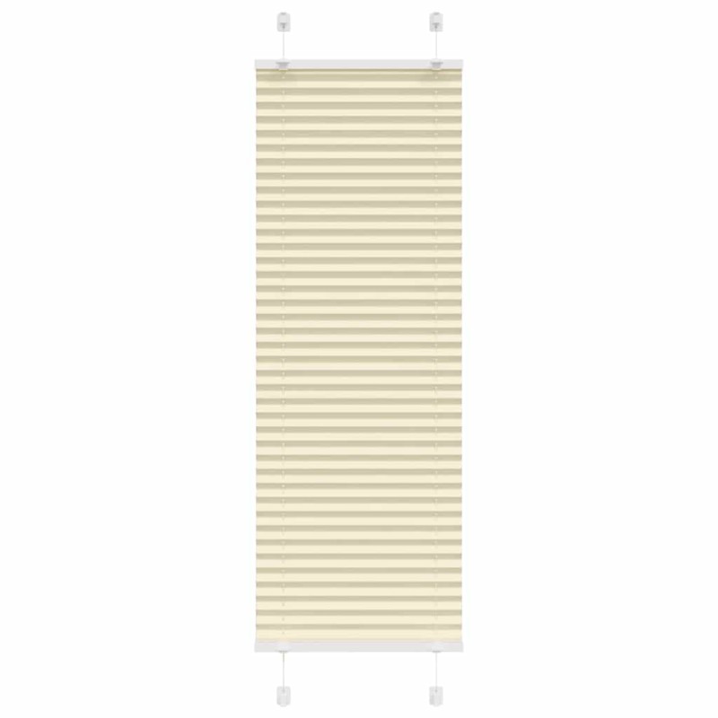 vidaXL Πλισέ περσίδα Κρέμα 50x100 cm Πλάτος υφάσματος 49,4 cm