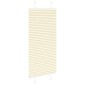 vidaXL Πλισέ περσίδα Κρέμα 55x100 cm Πλάτος υφάσματος 54,4 cm