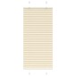 vidaXL Πλισέ περσίδα Κρέμα 55x100 cm Πλάτος υφάσματος 54,4 cm