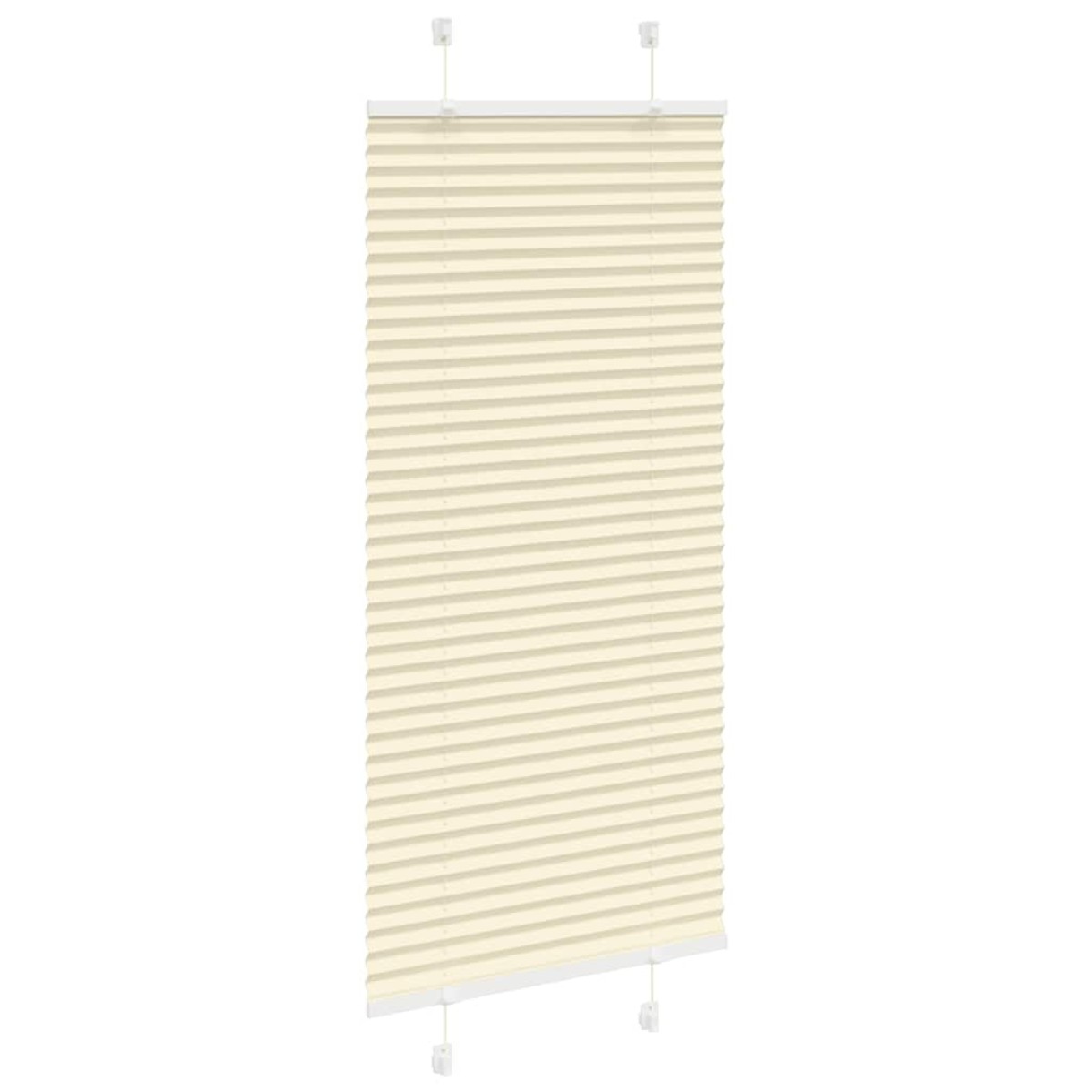 vidaXL Πλισέ περσίδα Κρέμα 60x100 cm Πλάτος υφάσματος 59,4 cm