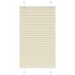 vidaXL Πλισέ περσίδα Κρέμα 75x100 cm Πλάτος υφάσματος 74,4 cm
