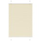 vidaXL Πλισέ περσίδα Κρέμα 85x100 cm Πλάτος υφάσματος 84,4 cm