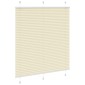 vidaXL Πλισέ περσίδα Κρέμα 120x100 cm Πλάτος υφάσματος 119,4 cm