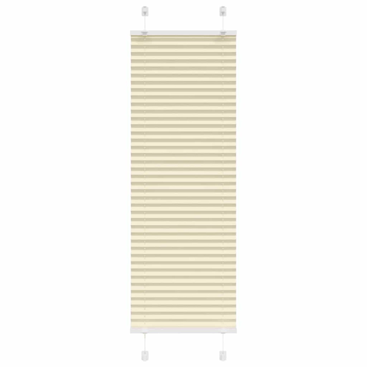 vidaXL Πλισέ περσίδα Κρέμα 40x150 cm Πλάτος υφάσματος 39,4 cm