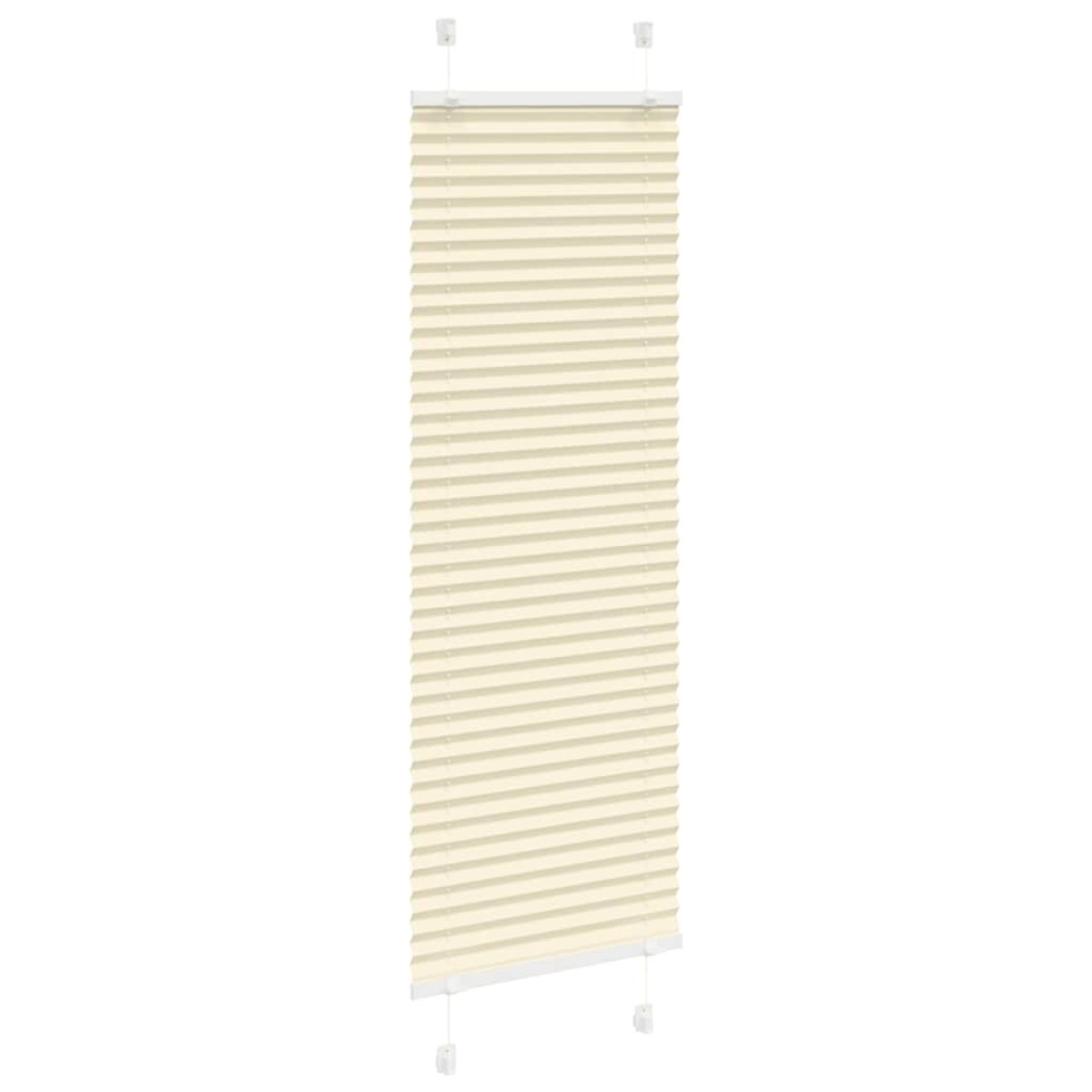 vidaXL Πλισέ περσίδα Κρέμα 40x150 cm Πλάτος υφάσματος 39,4 cm