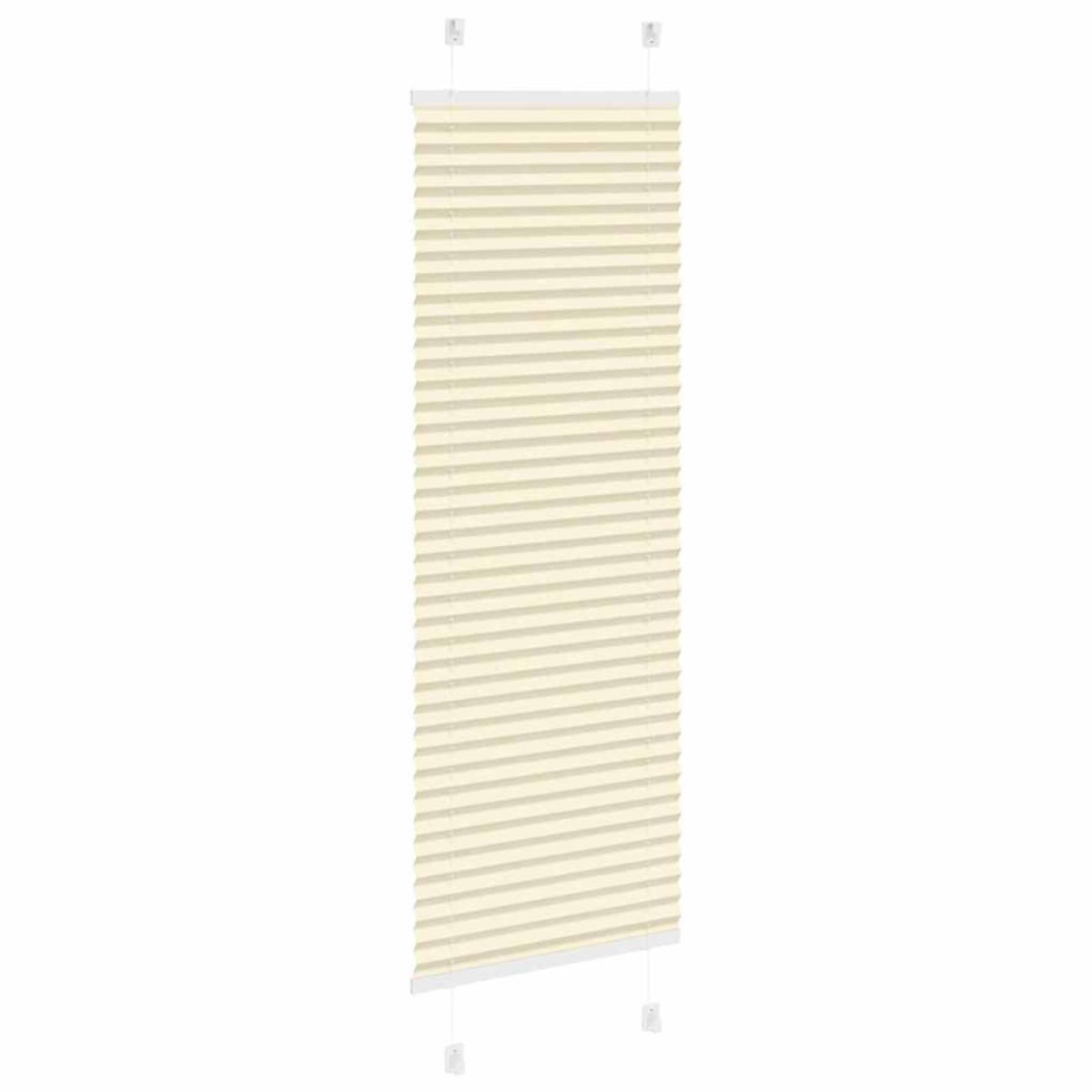 vidaXL Πλισέ περσίδα Κρέμα 50x150 cm Πλάτος υφάσματος 49,4 cm