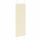 vidaXL Πλισέ περσίδα Κρέμα 50x150 cm Πλάτος υφάσματος 49,4 cm