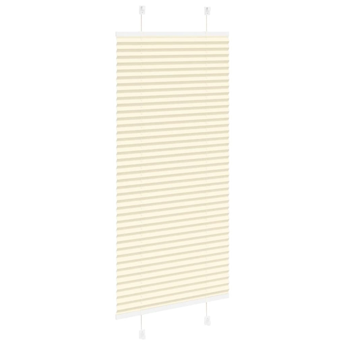 vidaXL Πλισέ περσίδα Κρέμα 55x150 cm Πλάτος υφάσματος 54,4 cm