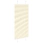 vidaXL Πλισέ περσίδα Κρέμα 55x150 cm Πλάτος υφάσματος 54,4 cm