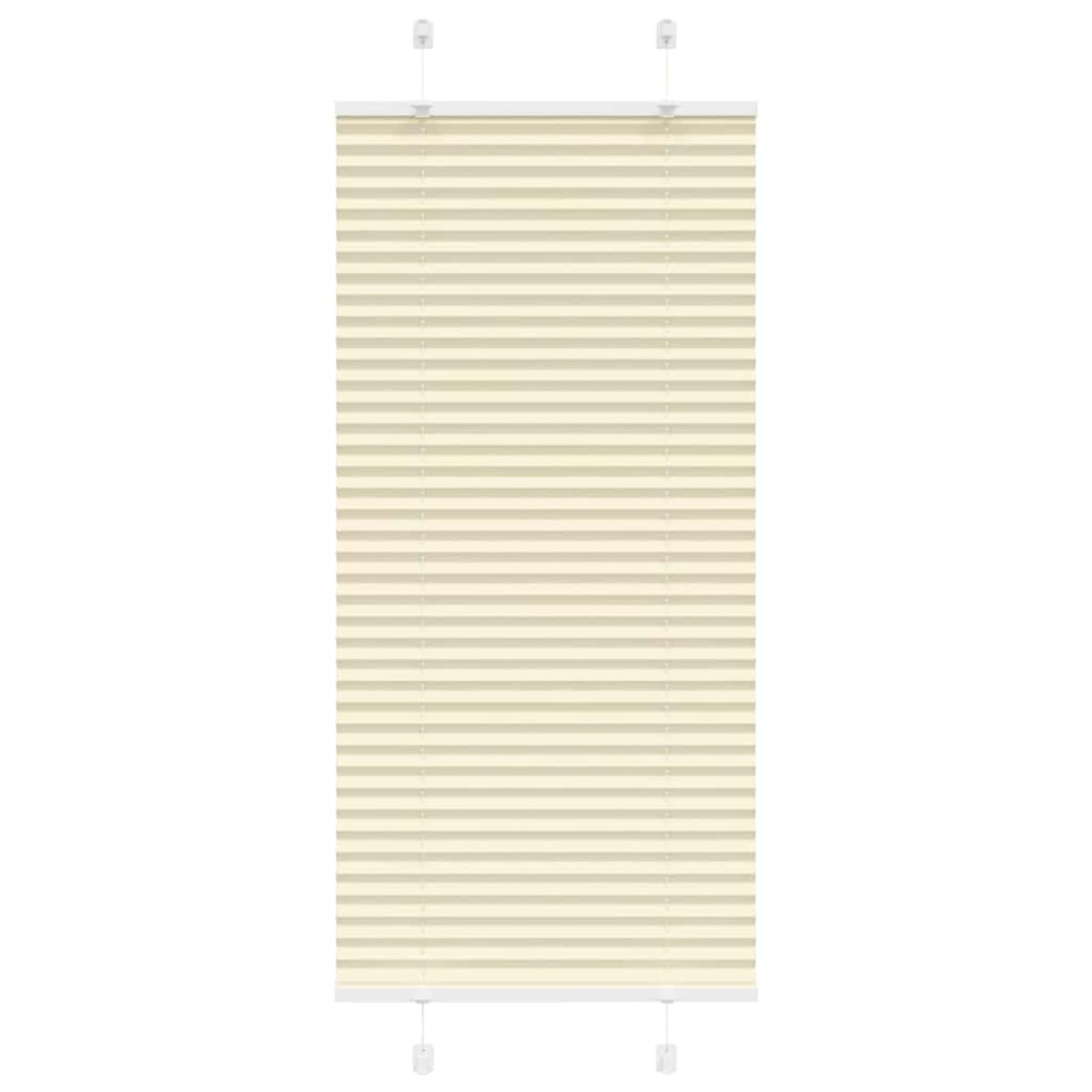 vidaXL Πλισέ περσίδα Κρέμα 60x150 cm Πλάτος υφάσματος 59,4 cm