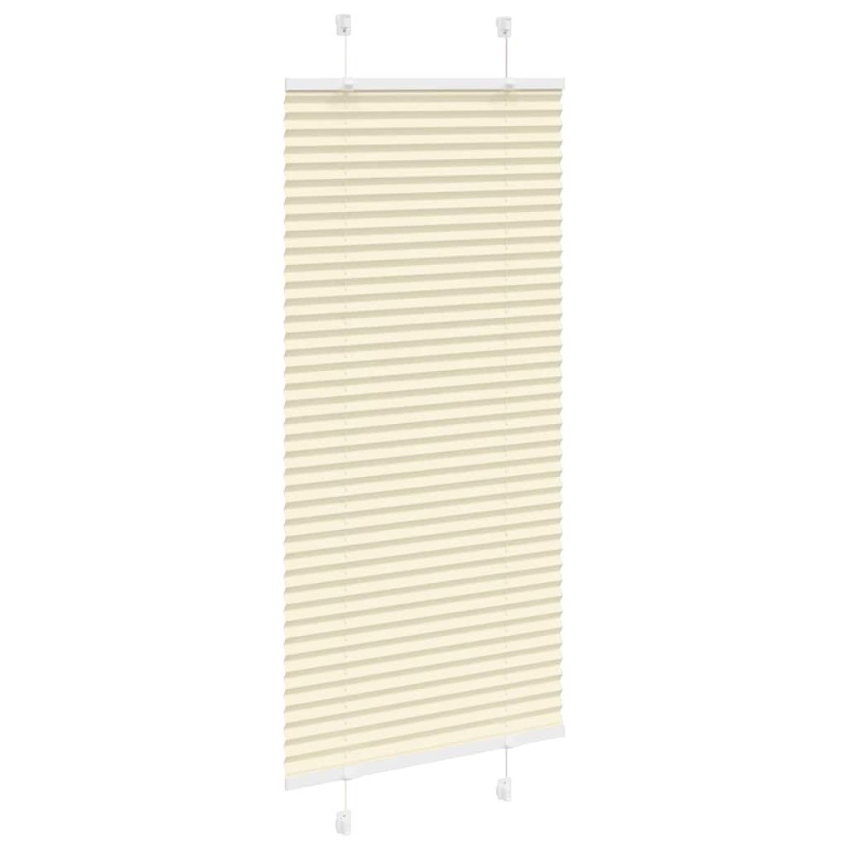 vidaXL Πλισέ περσίδα Κρέμα 60x150 cm Πλάτος υφάσματος 59,4 cm