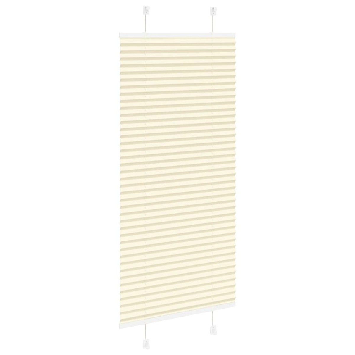 vidaXL Πλισέ περσίδα Κρέμα 60x150 cm Πλάτος υφάσματος 59,4 cm