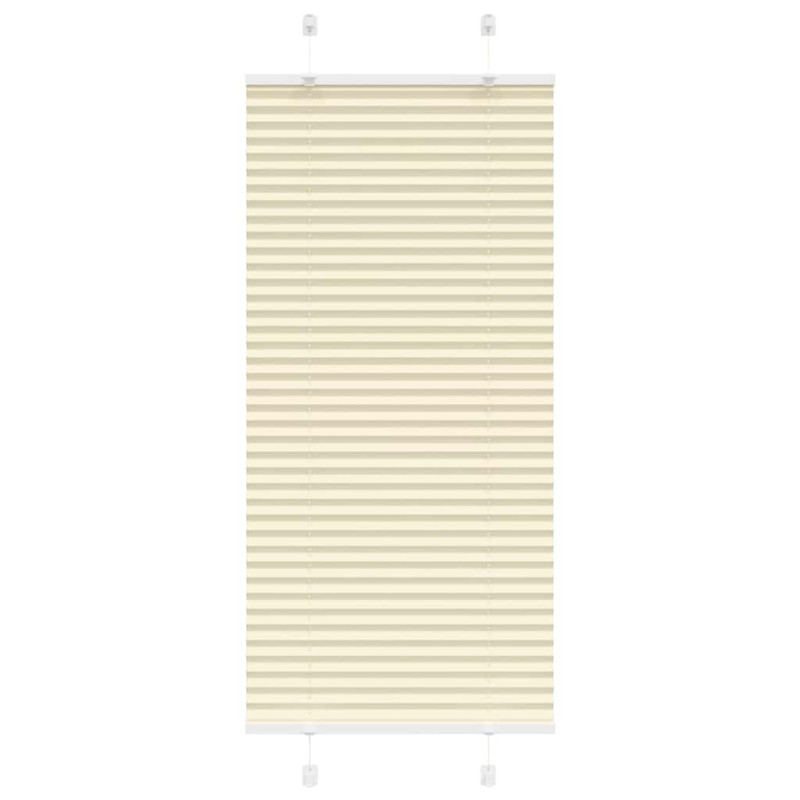 vidaXL Πλισέ περσίδα Κρέμα 60x150 cm Πλάτος υφάσματος 59,4 cm